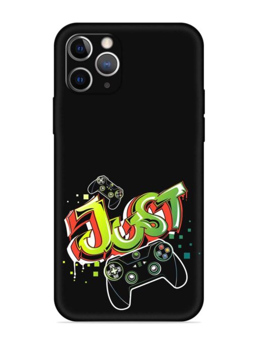 Graffiti Gamepad Illustration Embossed Soft Silicone Case for Apple Iphone 11 Pro Zapvi