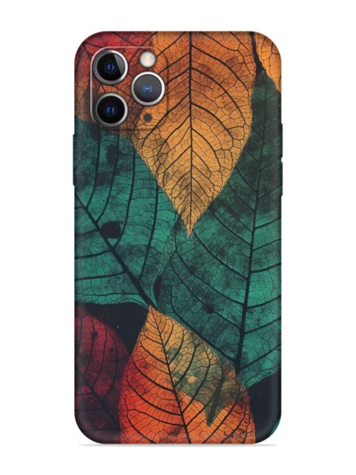 Leaves Artwork Embossed Soft Silicone Case for Apple Iphone 11 Pro Zapvi