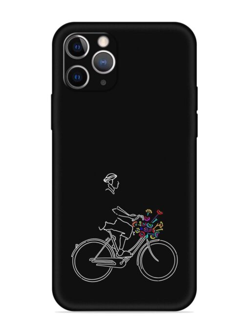 Minimalist Cycle Art Embossed Soft Silicone Case for Apple Iphone 11 Pro Zapvi