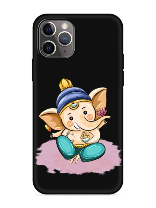 Bal Ganesh Vector Art Embossed Soft Silicone Case for Apple Iphone 11 Pro Max Zapvi