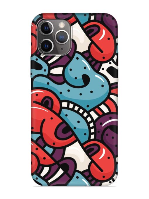 Seamless Backdrop Colorful Embossed Soft Silicone Case for Apple Iphone 11 Pro Max Zapvi