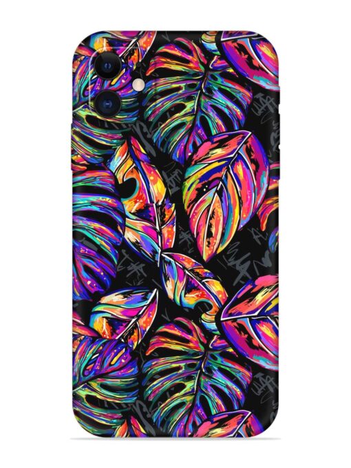 Tropical Seamless Vector Embossed Soft Silicone Case for Apple Iphone 12 Zapvi