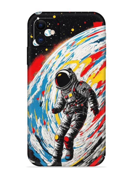 Astronaut Art Embossed Soft Silicone Case for Apple Iphone 12 Zapvi