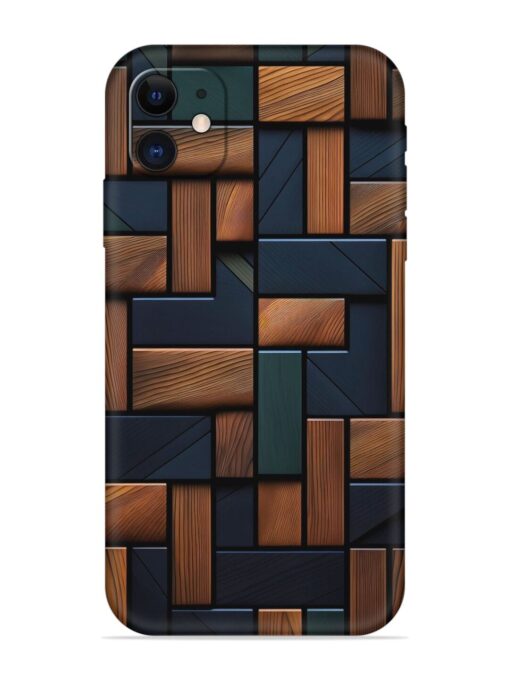 Wooden Background Cubes Embossed Soft Silicone Case for Apple Iphone 12 Zapvi