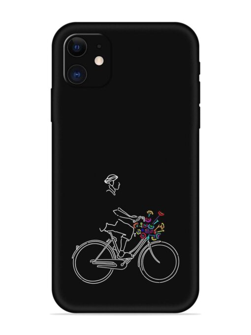 Minimalist Cycle Art Embossed Soft Silicone Case for Apple Iphone 12 Zapvi