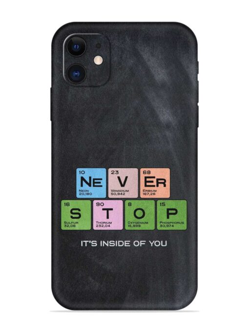 Never Stop It'S Inside Of You Embossed Soft Silicone Case for Apple Iphone 12 Mini Zapvi