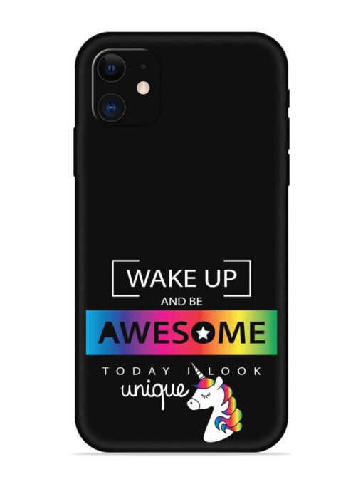 Inspirational Quote Unicorn Embossed Soft Silicone Case for Apple Iphone 12 Mini Zapvi