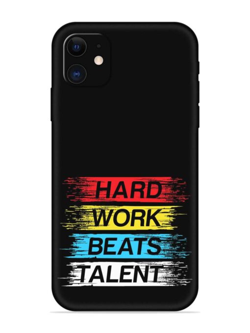 Hard Work Beats Embossed Soft Silicone Case for Apple Iphone 12 Mini Zapvi