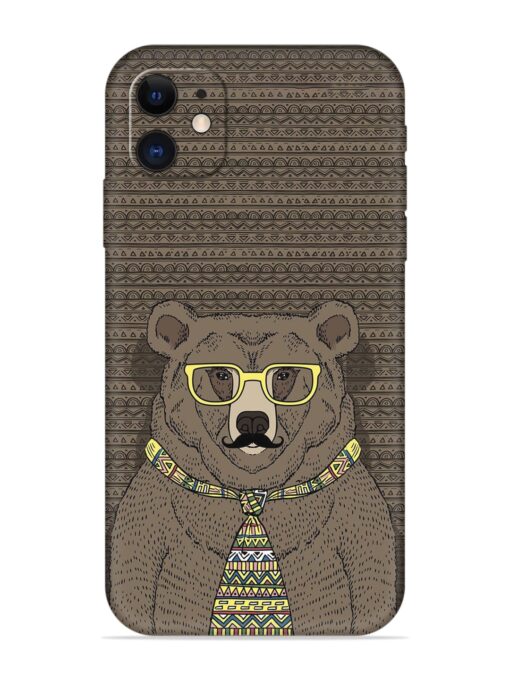 Grizzly Bear Embossed Soft Silicone Case for Apple Iphone 12 Mini Zapvi