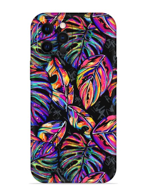 Tropical Seamless Vector Embossed Soft Silicone Case for Apple Iphone 12 Pro Zapvi