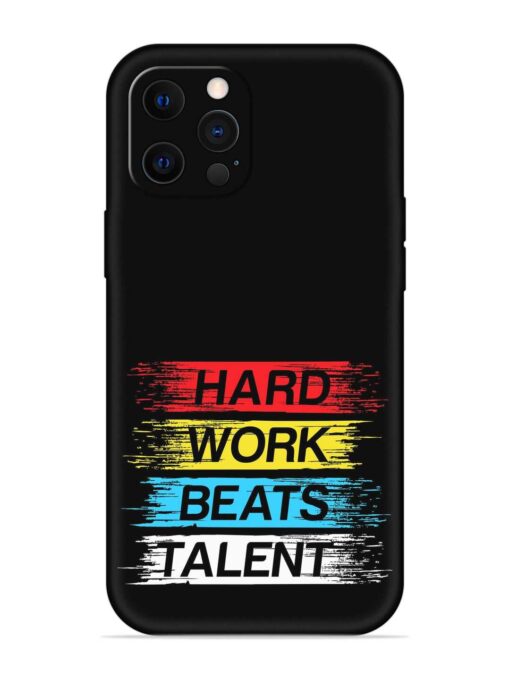 Hard Work Beats Embossed Soft Silicone Case for Apple Iphone 12 Pro Zapvi