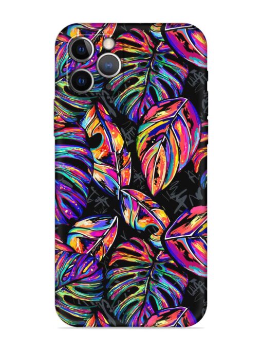 Tropical Seamless Vector Embossed Soft Silicone Case for Apple Iphone 12 Pro Max Zapvi