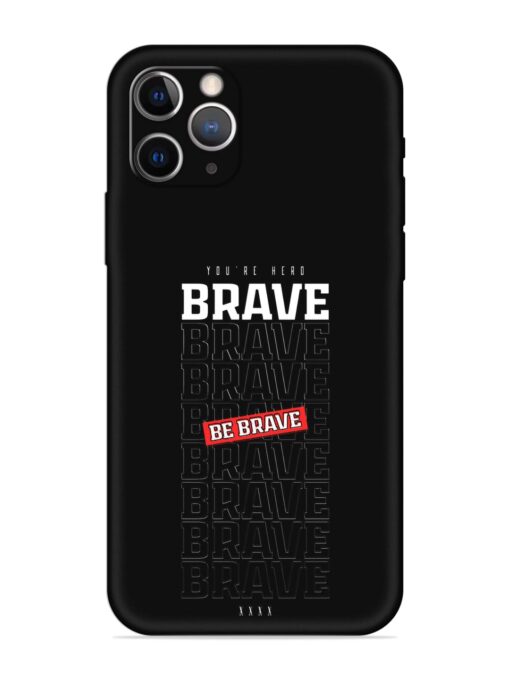 Be Brave Embossed Soft Silicone Case for Apple Iphone 12 Pro Max Zapvi