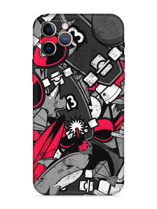 Fictional Doodle Embossed Soft Silicone Case for Apple Iphone 12 Pro Max Zapvi