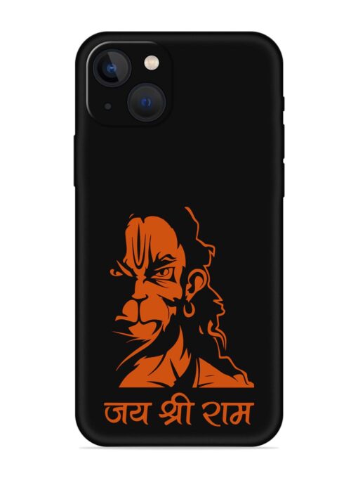 Angry Hanuman Embossed Soft Silicone Case for Apple Iphone 13 Zapvi