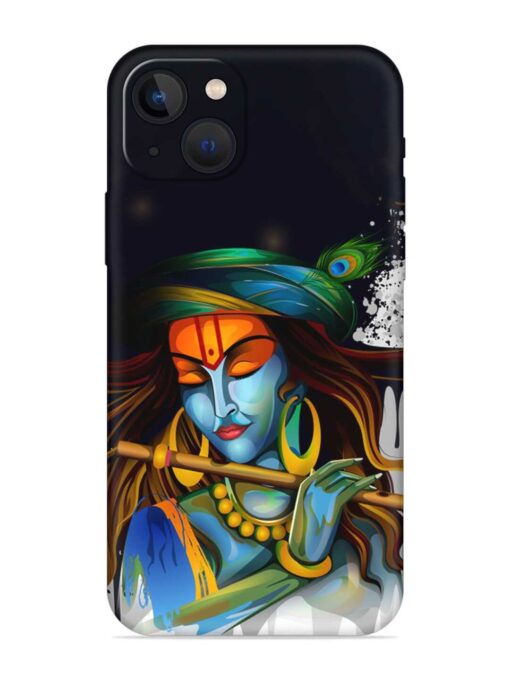 Krishna Art Embossed Soft Silicone Case for Apple Iphone 13 Zapvi