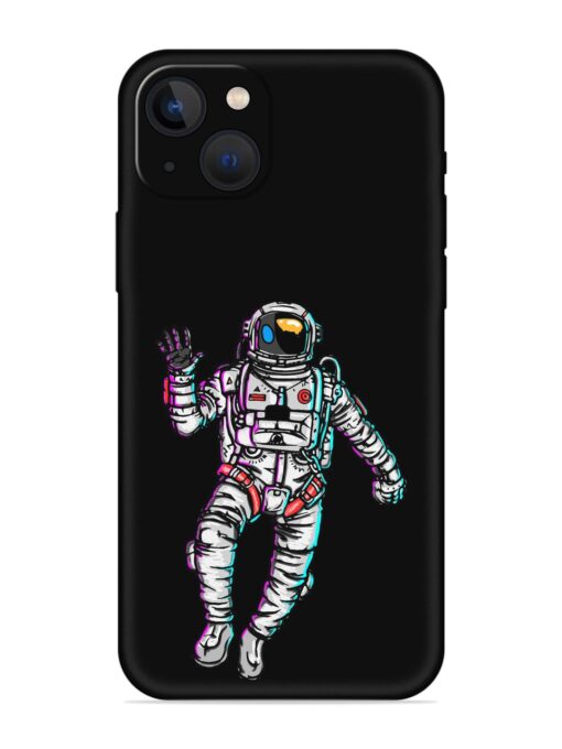 Spaceman Embossed Soft Silicone Case for Apple Iphone 13 Zapvi