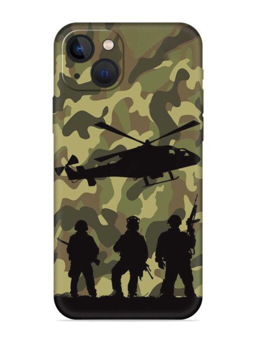 Army Heros Embossed Soft Silicone Case for Apple Iphone 13 Mini Zapvi