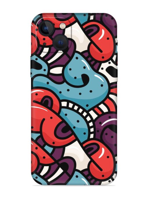 Seamless Backdrop Colorful Embossed Soft Silicone Case for Apple Iphone 13 Mini Zapvi