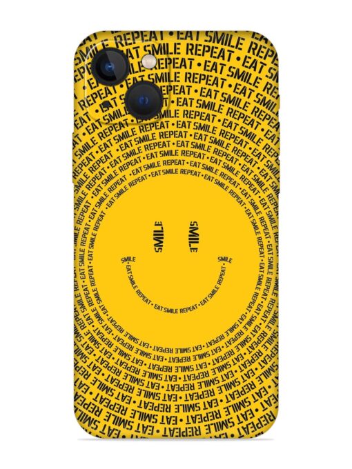 Smiley Embossed Soft Silicone Case for Apple Iphone 13 Mini Zapvi