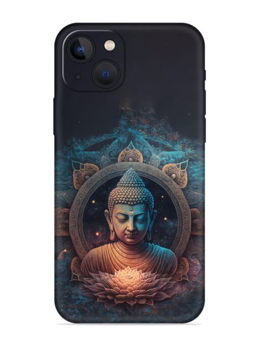 Gautam Buddha Embossed Soft Silicone Case for Apple Iphone 13 Mini Zapvi