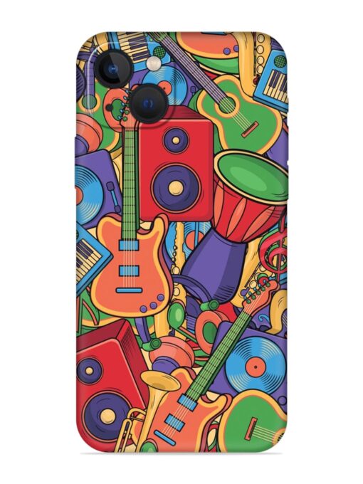 Colorful Music Art Embossed Soft Silicone Case for Apple Iphone 13 Mini Zapvi