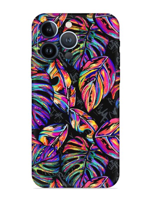 Tropical Seamless Vector Embossed Soft Silicone Case for Apple Iphone 13 Pro Max Zapvi