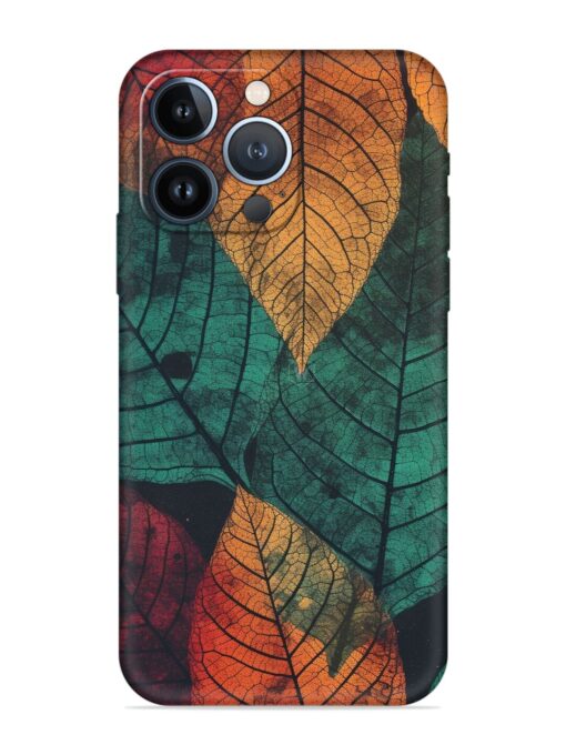 Leaves Artwork Embossed Soft Silicone Case for Apple Iphone 13 Pro Max Zapvi