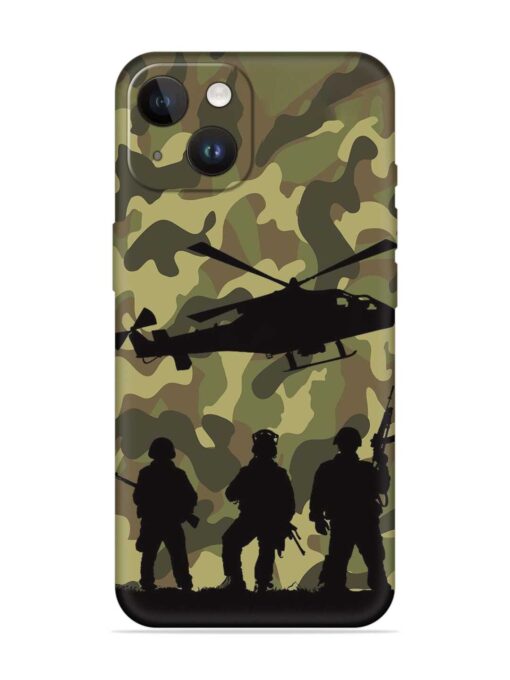 Army Heros Embossed Soft Silicone Case for Apple Iphone 14 Zapvi