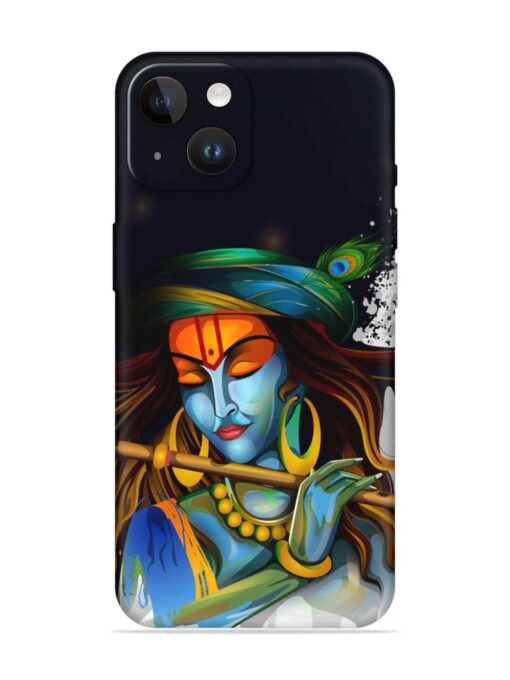 Krishna Art Embossed Soft Silicone Case for Apple Iphone 14 Zapvi