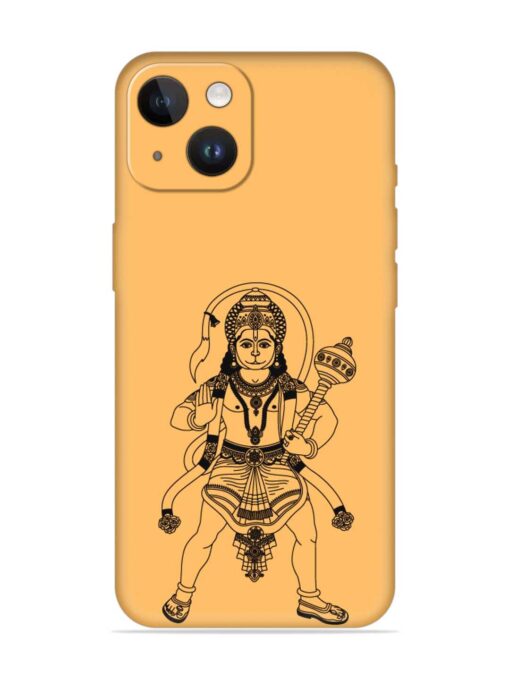 Indian God Hanuman Embossed Soft Silicone Case for Apple Iphone 14 Zapvi