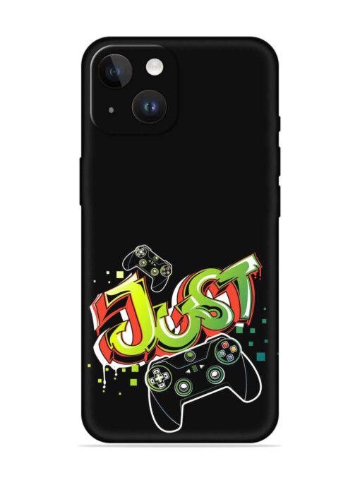 Graffiti Gamepad Illustration Embossed Soft Silicone Case for Apple Iphone 14 Zapvi