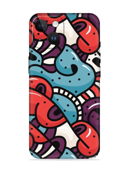 Seamless Backdrop Colorful Embossed Soft Silicone Case for Apple Iphone 14 Zapvi