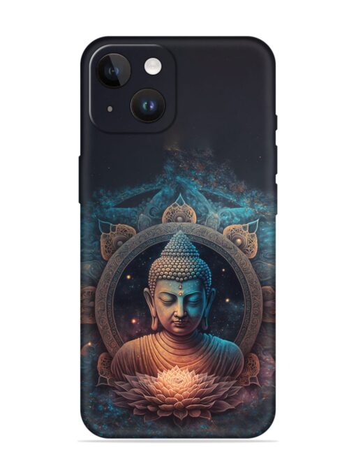 Gautam Buddha Embossed Soft Silicone Case for Apple Iphone 14 Zapvi