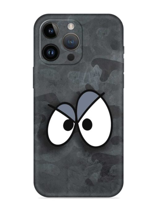 Big Eyes Night Mode Embossed Soft Silicone Case for Apple Iphone 14 Pro Zapvi