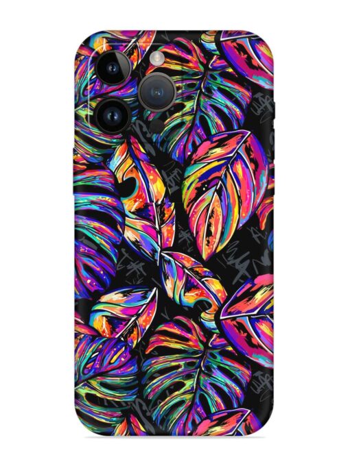 Tropical Seamless Vector Embossed Soft Silicone Case for Apple Iphone 14 Pro Zapvi