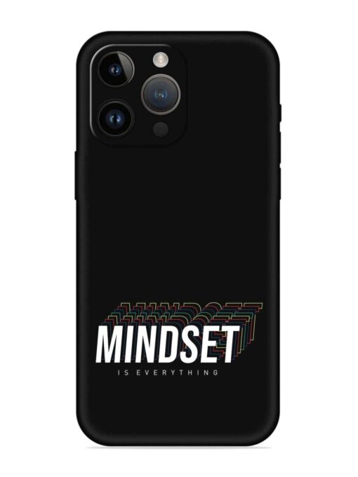 Mindset Everything Slogan Embossed Soft Silicone Case for Apple Iphone 14 Pro Zapvi