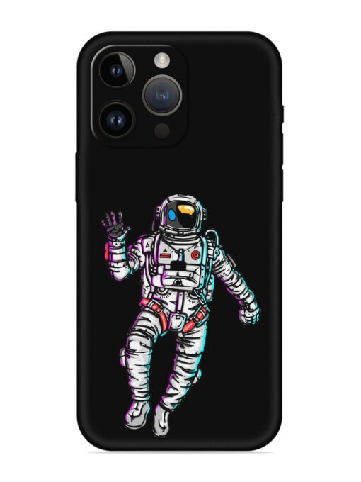 Spaceman Embossed Soft Silicone Case for Apple Iphone 14 Pro Zapvi