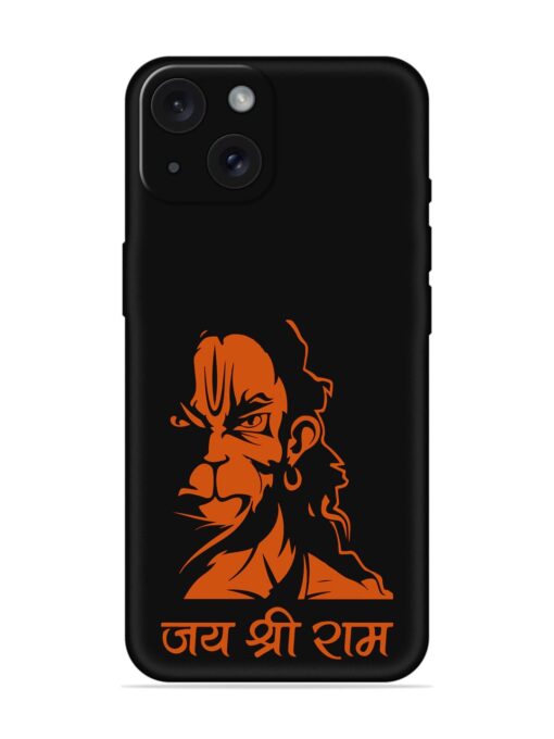 Angry Hanuman Embossed Soft Silicone Case for Apple Iphone 15 Zapvi