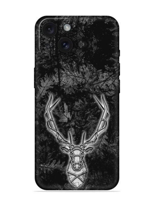 Ancient Deer Embossed Soft Silicone Case for Apple Iphone 15 Zapvi