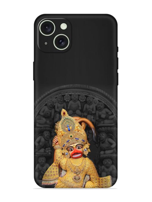 Indian Gold Hanuman Embossed Soft Silicone Case for Apple Iphone 15 Plus Zapvi