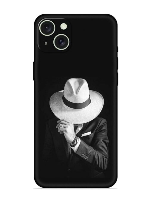 Men Under Hat Embossed Soft Silicone Case for Apple Iphone 15 Plus Zapvi