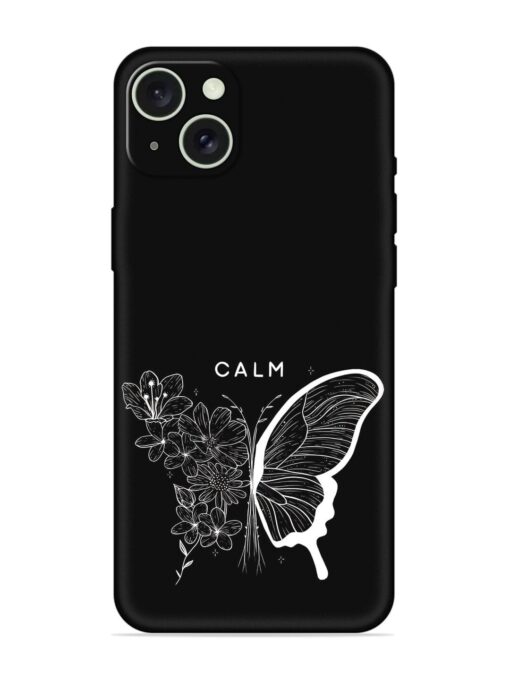 Calm Embossed Soft Silicone Case for Apple Iphone 15 Plus Zapvi