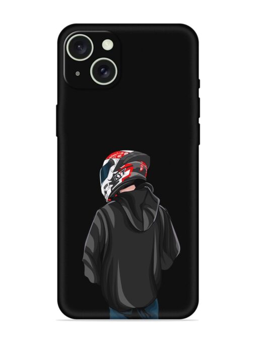 Motorcycle Rider Embossed Soft Silicone Case for Apple Iphone 15 Plus Zapvi