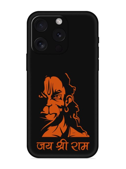 Angry Hanuman Embossed Soft Silicone Case for Apple Iphone 15 Pro Zapvi