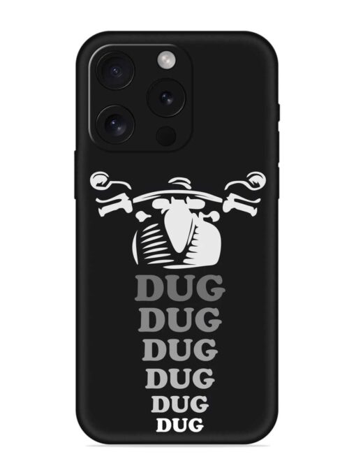 Dug Dug Dug Embossed Soft Silicone Case for Apple Iphone 15 Pro Zapvi