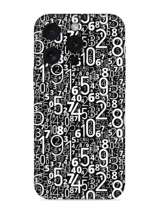 Many Numbers Different Embossed Soft Silicone Case for Apple Iphone 15 Pro Zapvi