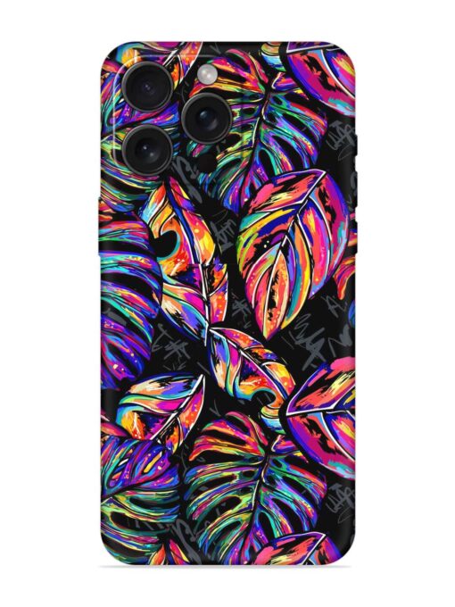 Tropical Seamless Vector Embossed Soft Silicone Case for Apple Iphone 15 Pro Max Zapvi