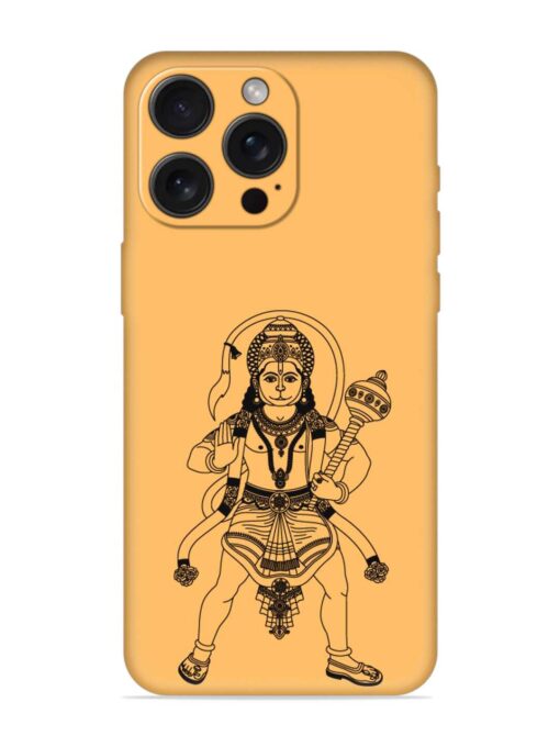 Indian God Hanuman Embossed Soft Silicone Case for Apple Iphone 15 Pro Max Zapvi