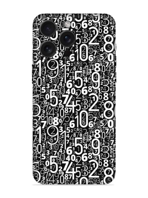 Many Numbers Different Embossed Soft Silicone Case for Apple Iphone 15 Pro Max Zapvi